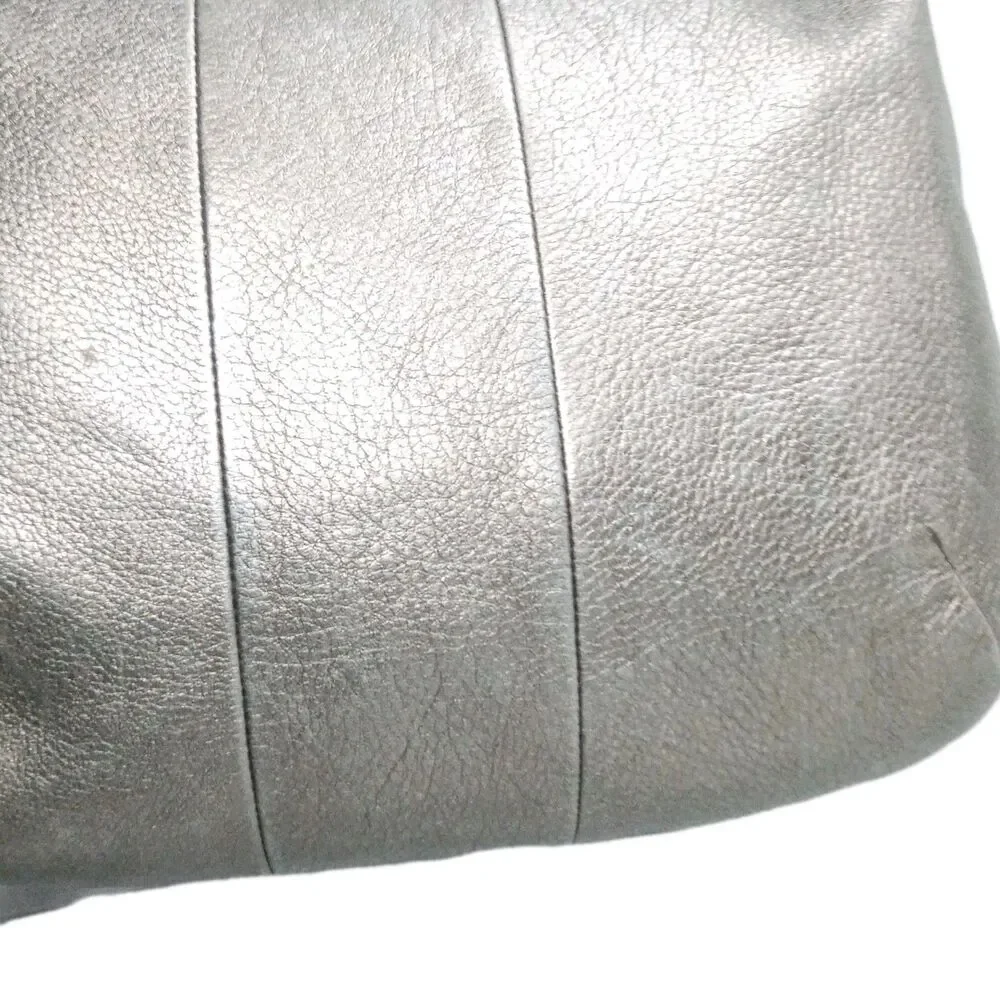 Coach Kristin 18810 Leather Hobo Shoulder Bag Y2k Metallic Light Gold Pewter